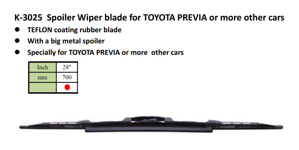 K-3025 specialwiper blade