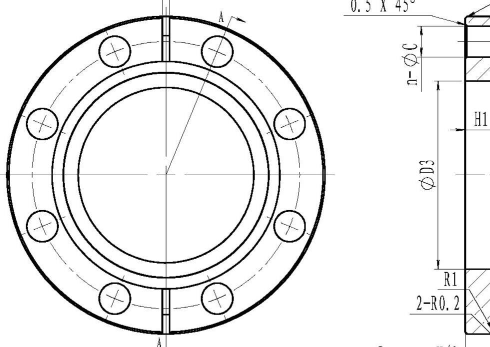 flange cad flange cad