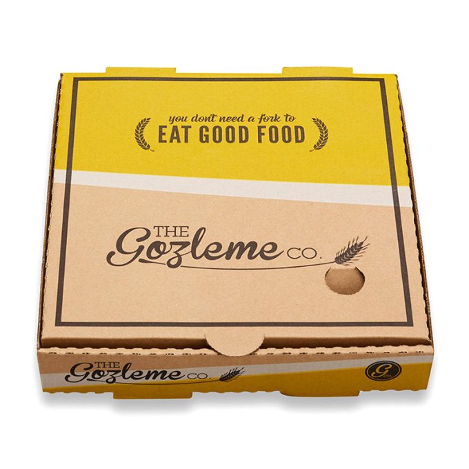 纸质披萨盒，瓦楞纸板，三层B型和E型，高品质，价格实惠，素色和定制logo印刷可选，牛皮纸白色