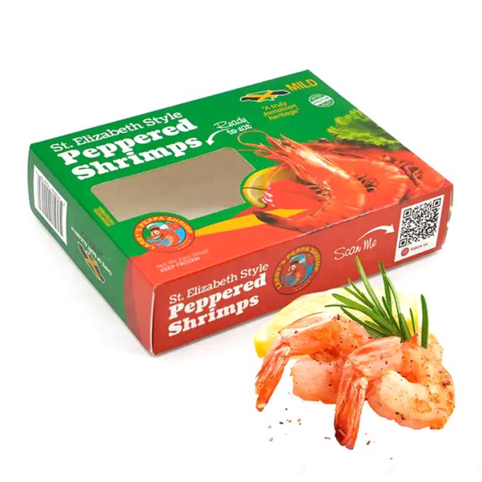 为各种尺寸的海鲜虾鱼艺术纸盒定制设计的Logo