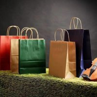 _0007_Customizable Logo Recycled Brown White Kraft Paper Bags