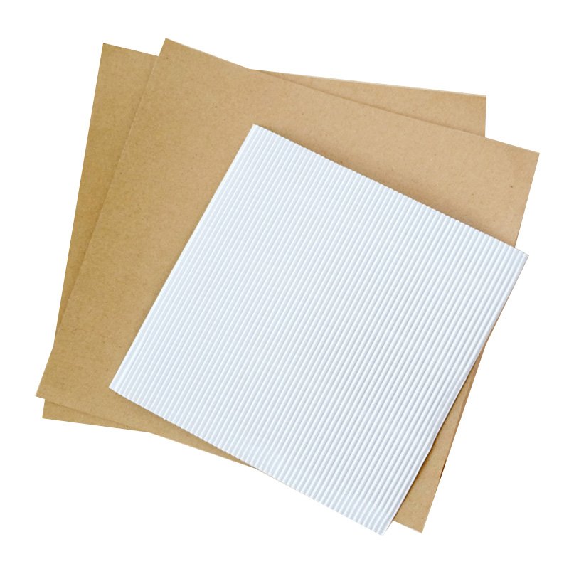 _0006_White Kraft Corrugated Flute Pizza liner
