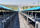 High-capacity belt conveyor for mining and construction