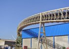 tubular conveyor system in eco-friendly processing plant
