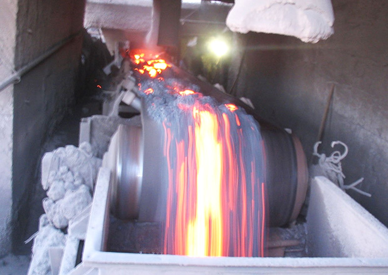 underground mining belt tested for flame and smoke control