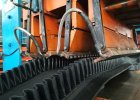 anti-spillage corrugated sidewall conveyor belt for mining