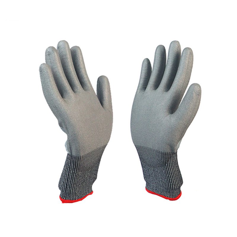 Ultra-thin 3-level cut-resistant gray PU