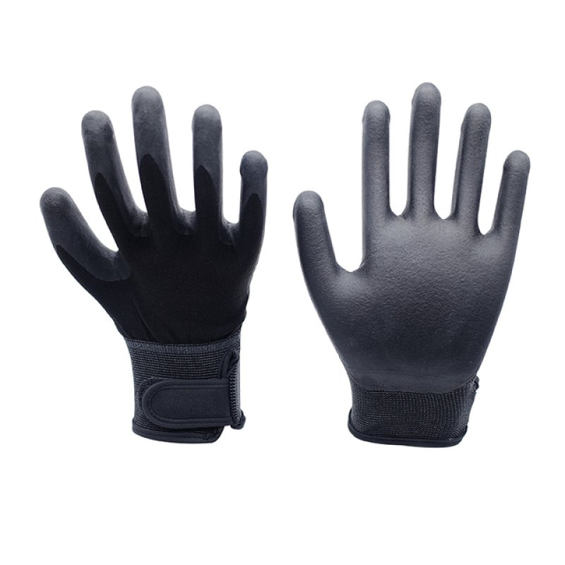 13G Black Polyester Black Nitrile Ultrafine Foam Velcro