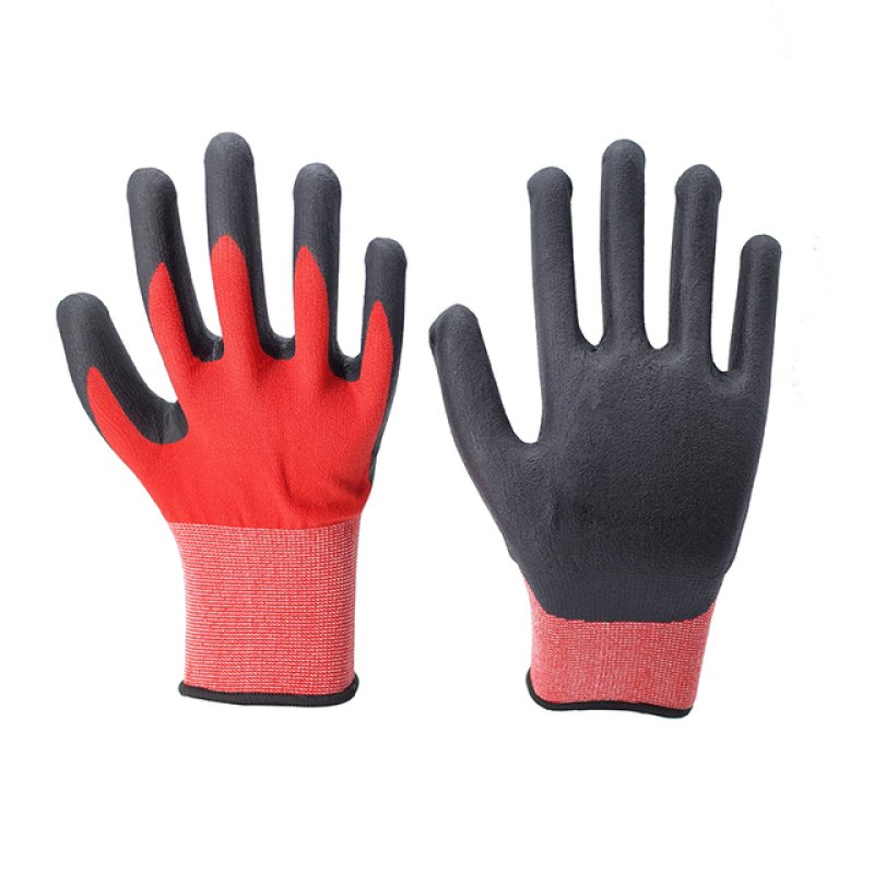 15G Red Polyester Black Nitrile Ultrafine Foam