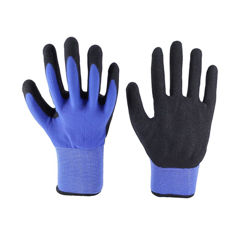 13G Blue Polyester Black Latex Sandy