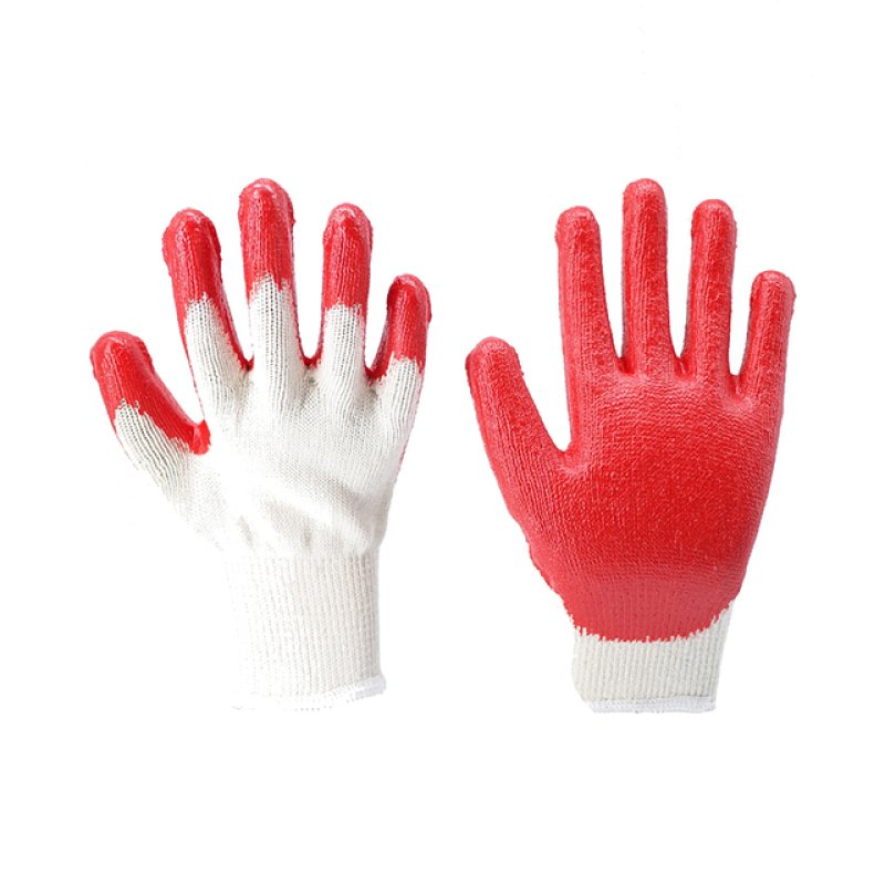 10 white yarn red flat rubber