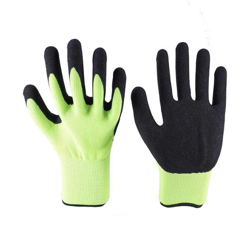 13G Green Polyester Black Latex Sandy