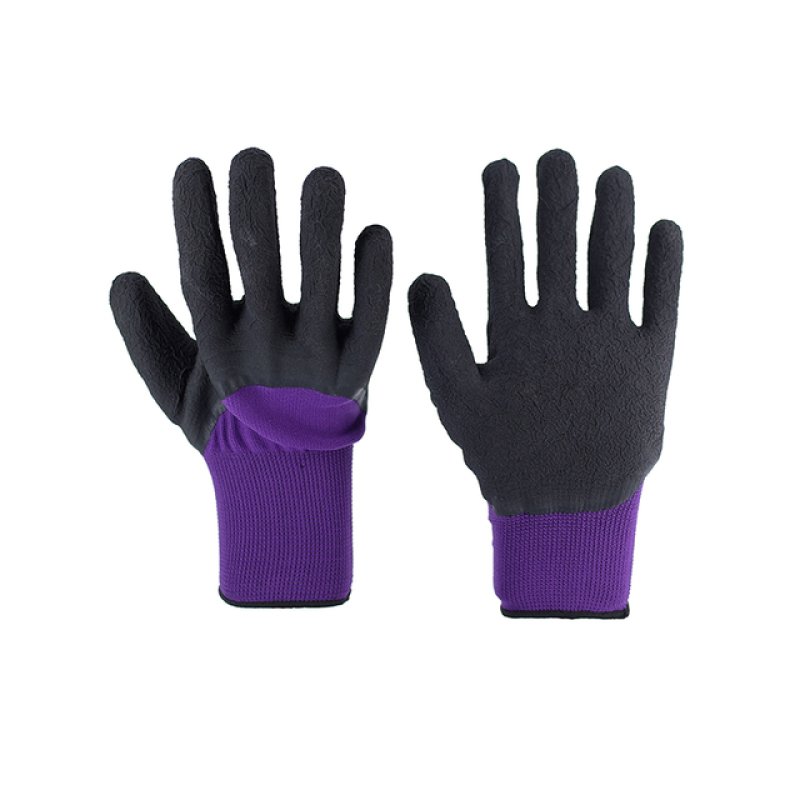 13G Green Polyester Black Latex Crease