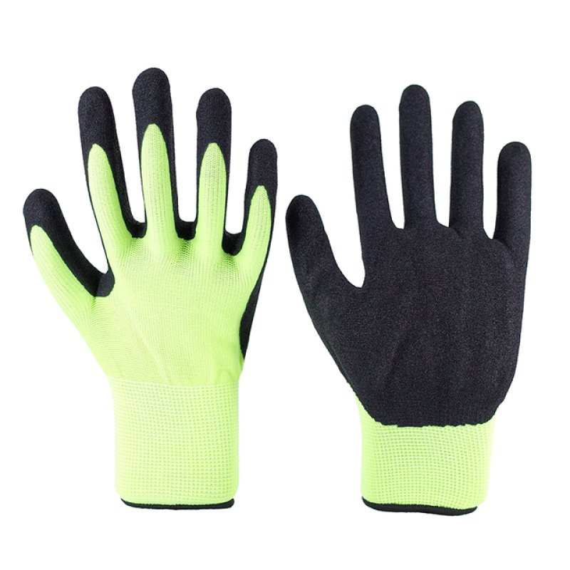 13G Bright Yellow Polyester Black Nitrile Sandy