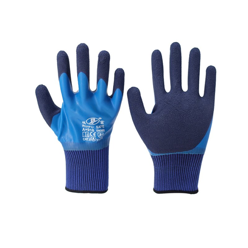 13G blue polyester double-layer latex