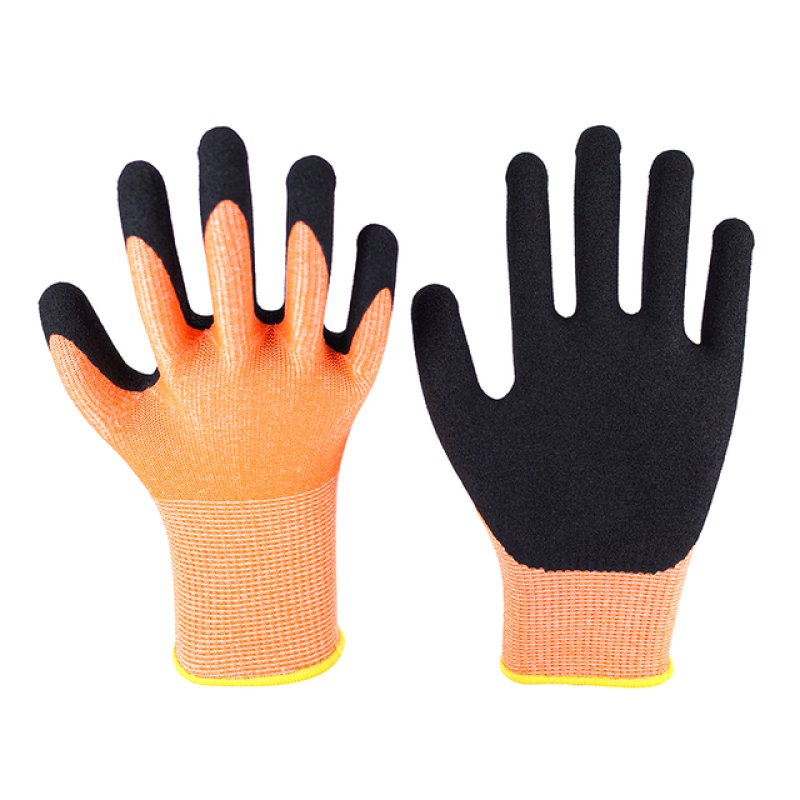 13G Orange Polyester Black Nitrile Sandy