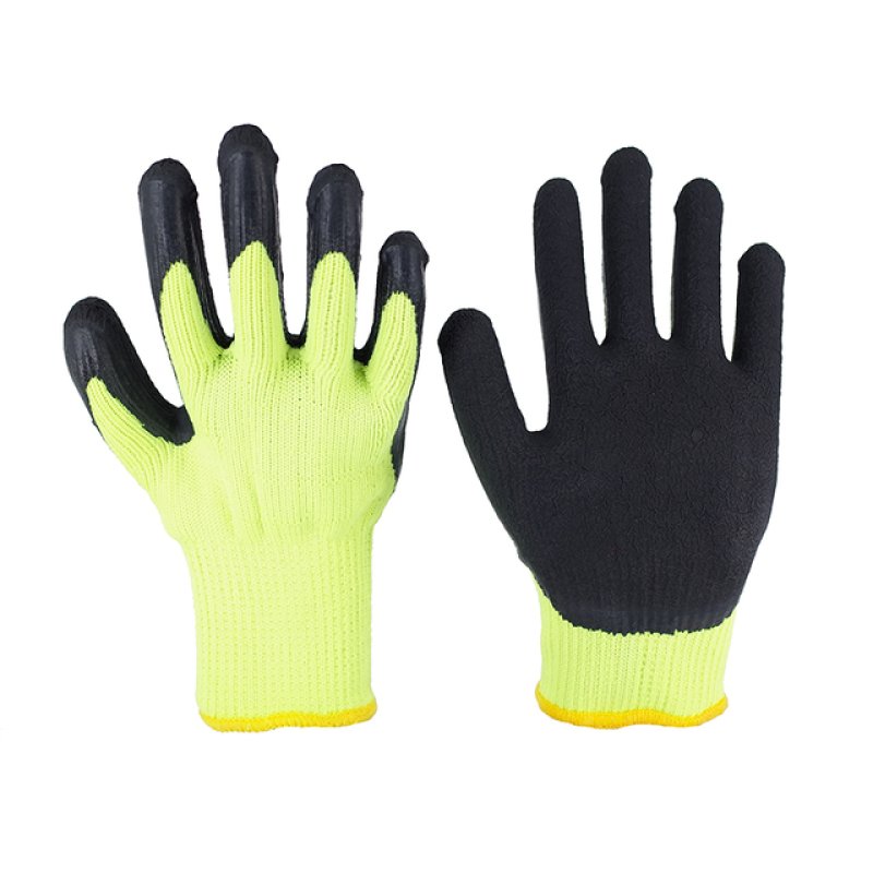 10 Yellow Yarn Black Wrinkle Flat Hanging