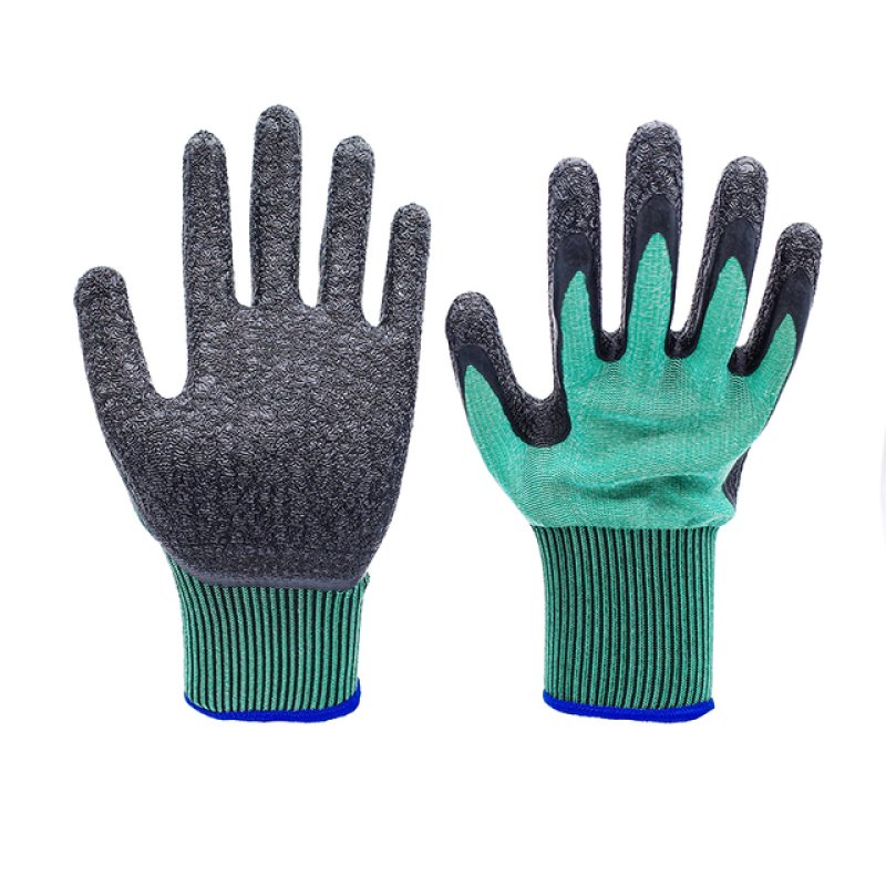 13G Green Poltester Black Latex Crease