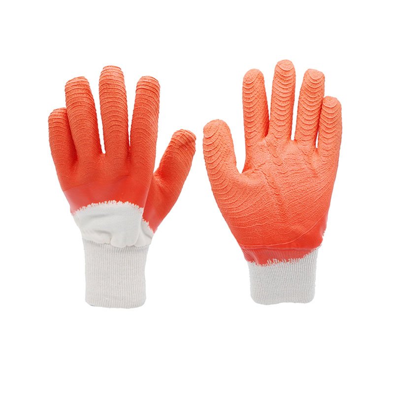 13G white polyester orange latex