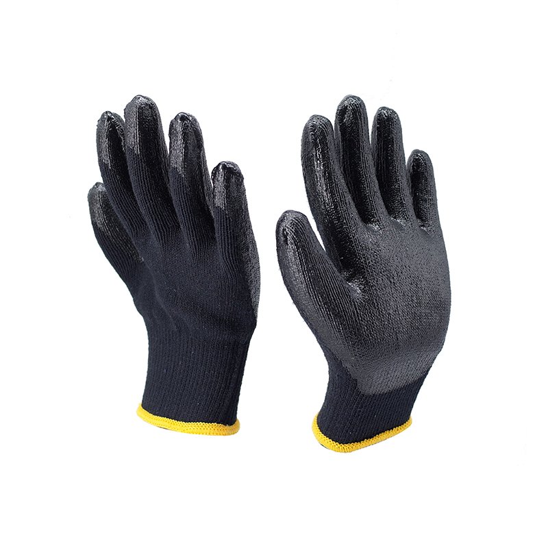 10 black yarn black flat rubber