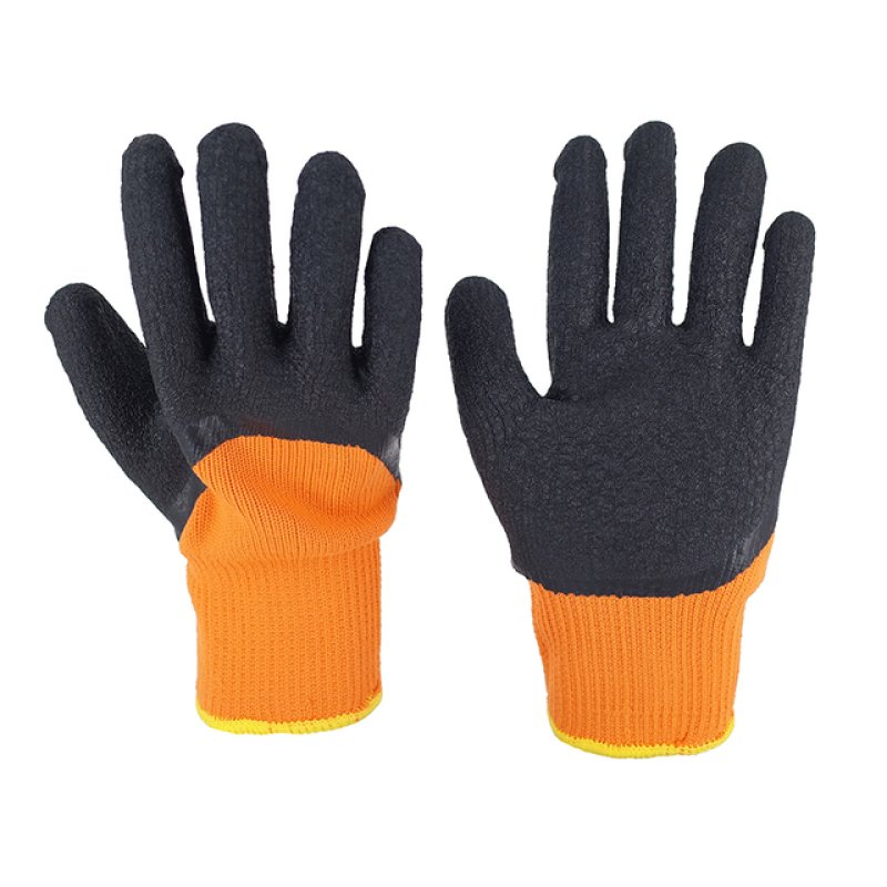 10G orange yarn black wrinkled half-hanging