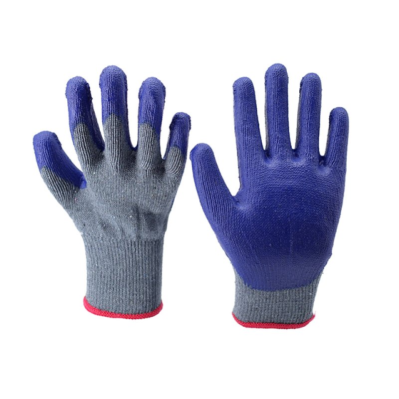 10 Gauge 5 Strand Gray Yarn Cotton Blue Coated Crinkle Finsh