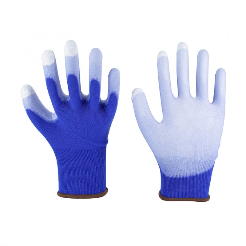 15G Blue Polyester White PU