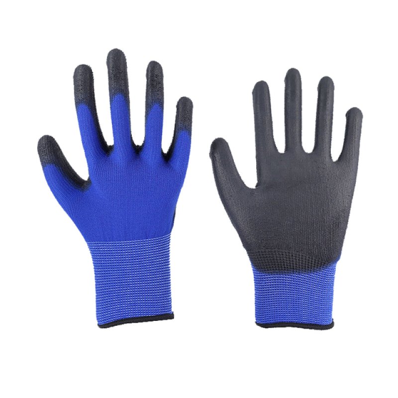 13G Blue Polyester Black PU