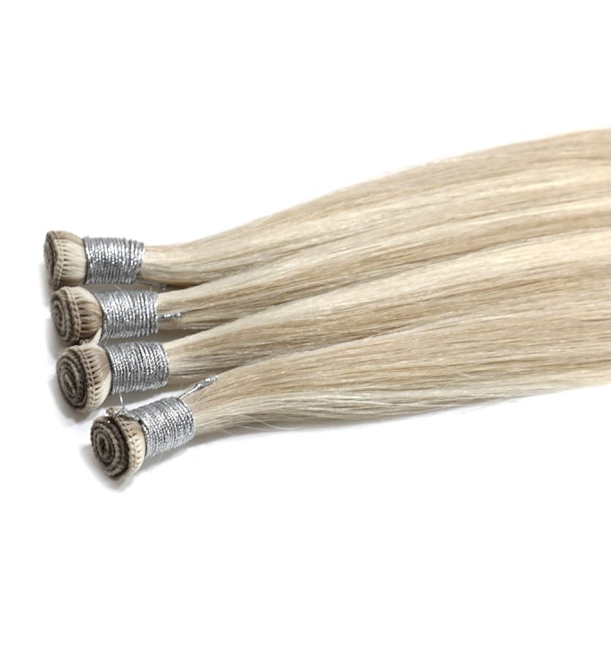 hand tied weft