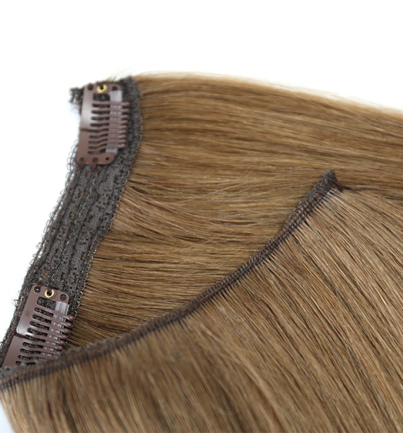 Lace Clip In Hair Extensions Dark Color