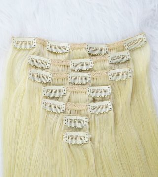 blonde clip in extensions