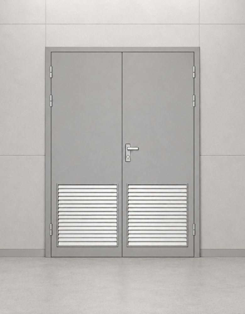 Swing Steel Door with Louvers
