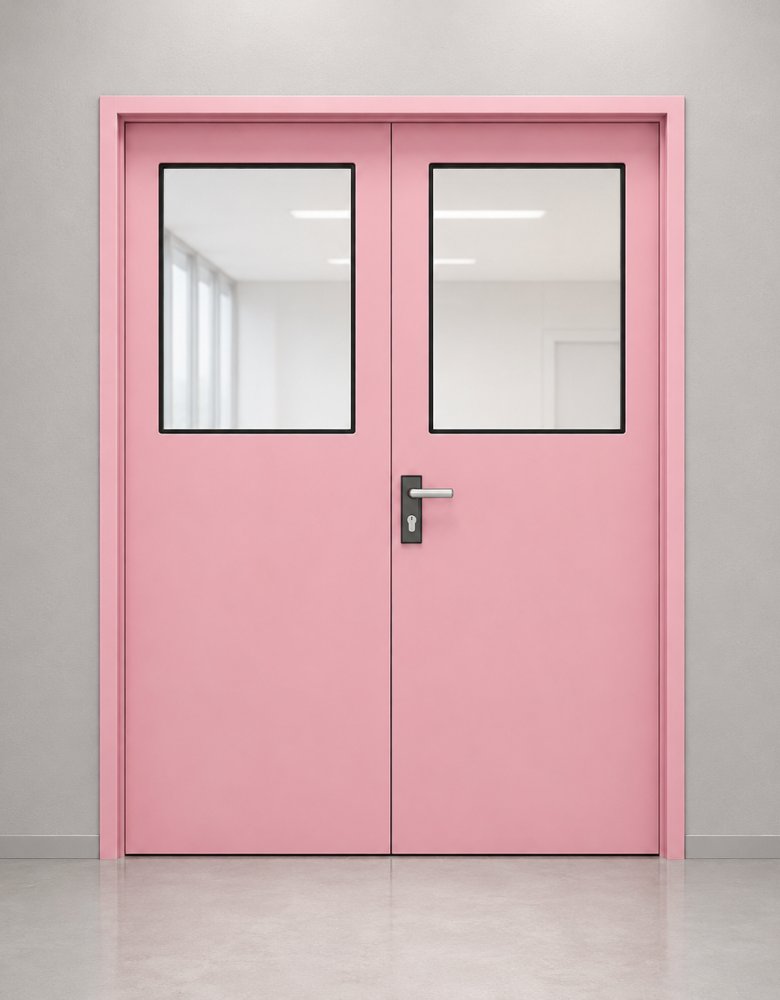 Swing Steel Door with Glass