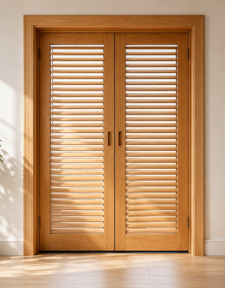 Louvered Wooden Door