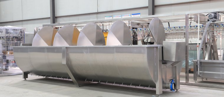 1000bph chicken pre chilling machine
