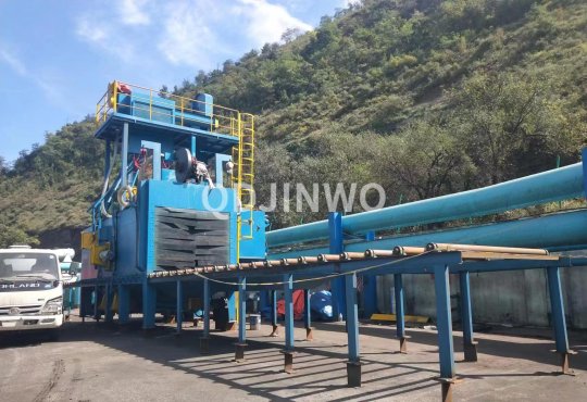 A certain steel structure enterprise in Hebei — Steel structure shot blasting machine