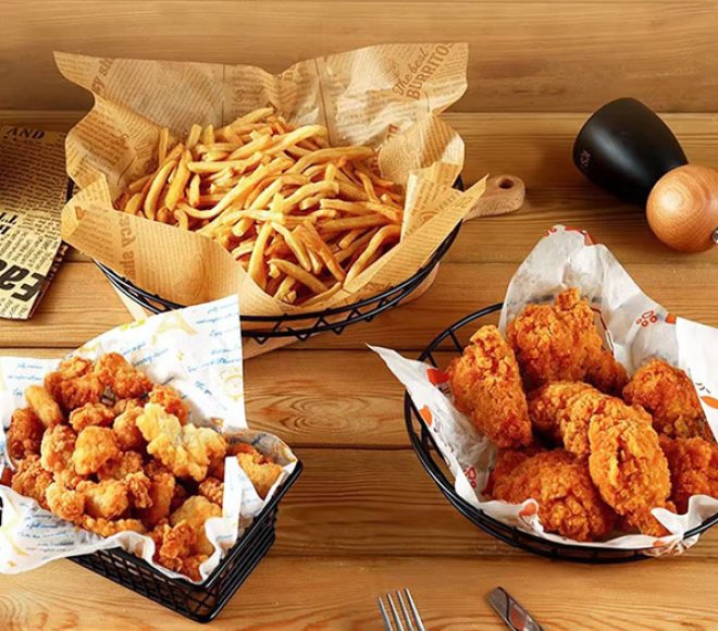 Custom Printed Greaseproof Food Wrapping Paper for Deli Food Chip Packaging