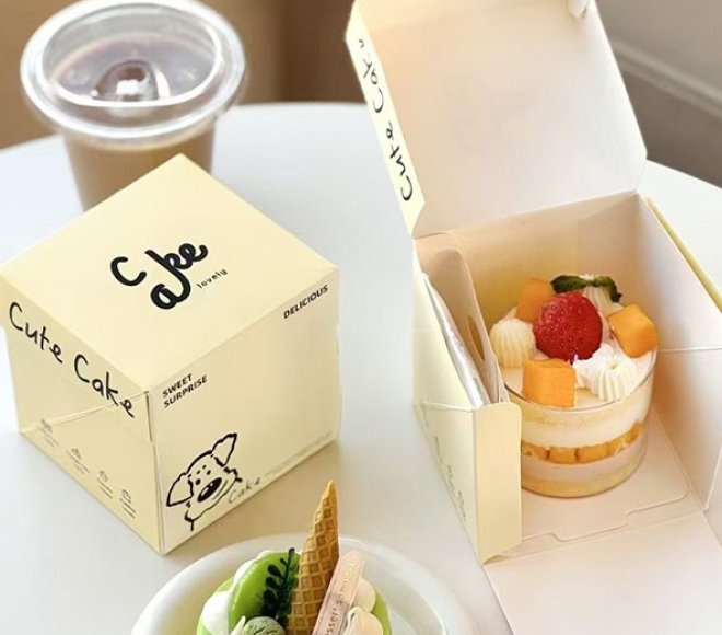 Custom High Quality Printed Cake Box