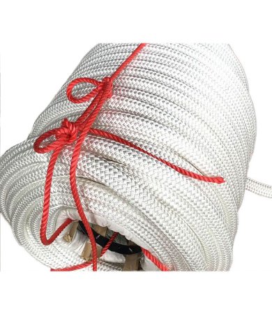 Polyamide multifilament double braided rop