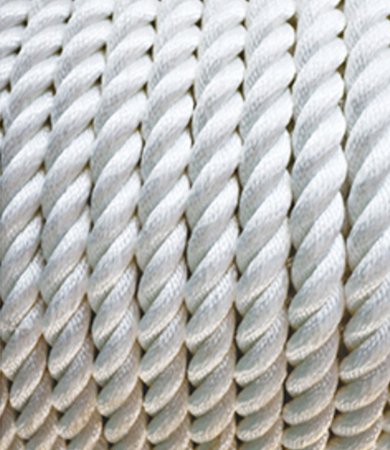 Polyester three-strand rope