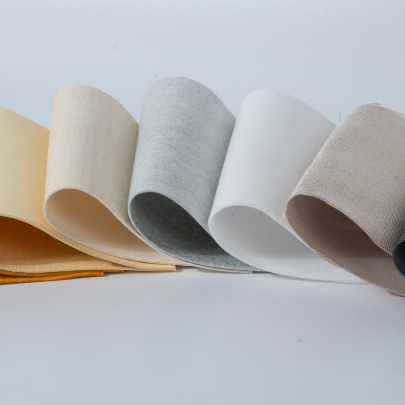 Fieltro acrílico no tejido de alta eficiencia punzonado con aguja con membrana de PTFE para bolsas de filtro de colectores de polvo