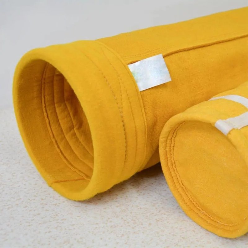 Bolsa de filtro industrial de poliéster P84 resistente a altas temperaturas para colector de polvo