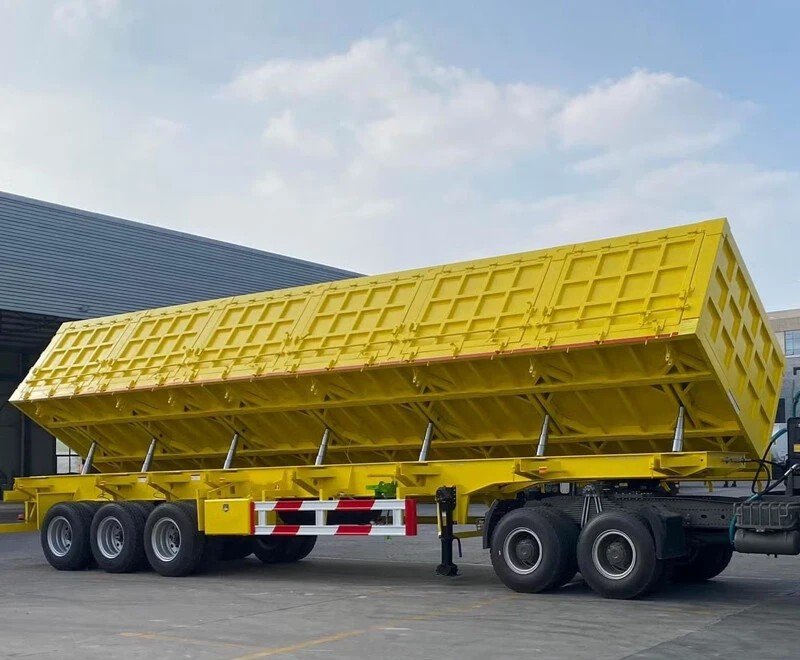 3 Axle 60 Tons Side Tipper Semi Trailer