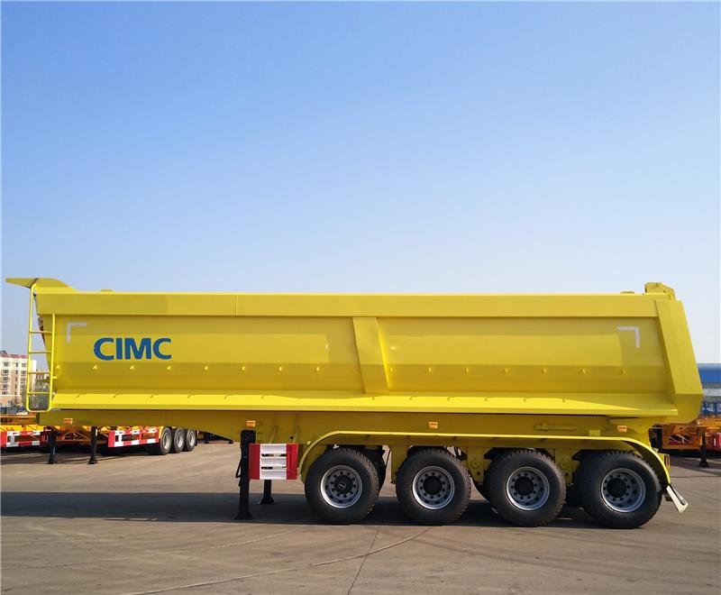 4 Axle 80 Tons Dump Semi Trailer