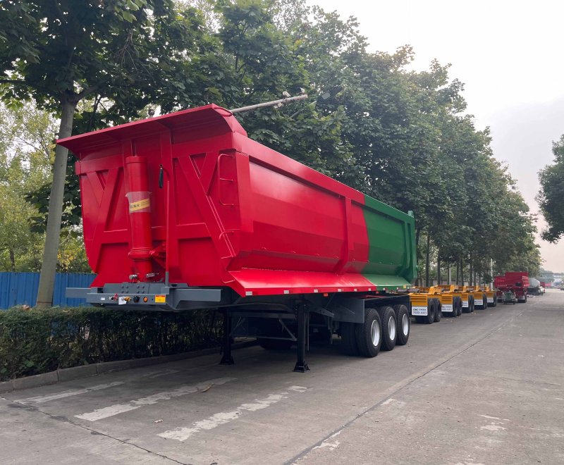 3 Axle 70 Tons Dump Semi Trailer