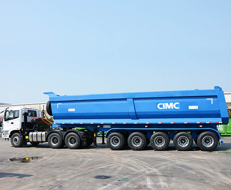 5 Axle 80 Tons Dump Semi Trailer