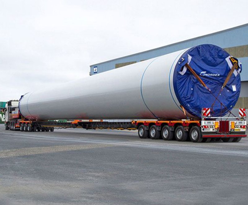 Windmill Blade Transport Adaptor Semi Trailer