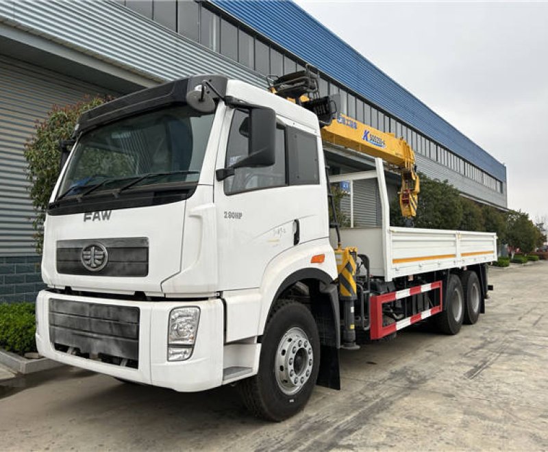 FAW New J5P 6×4 Mounted Crane Truck