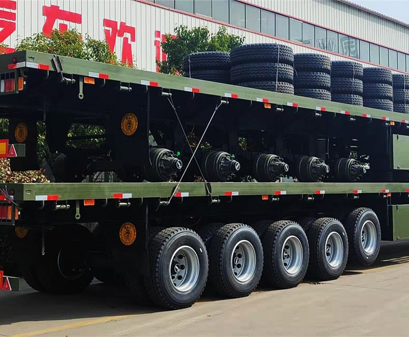 5 Axle Flatbed Semi Trailer
