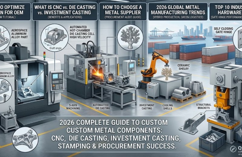 2026 Industrial Guide for Custom Metal Components: Deep Dive into CNC, Die Casting, Investment Casting, and Stamping